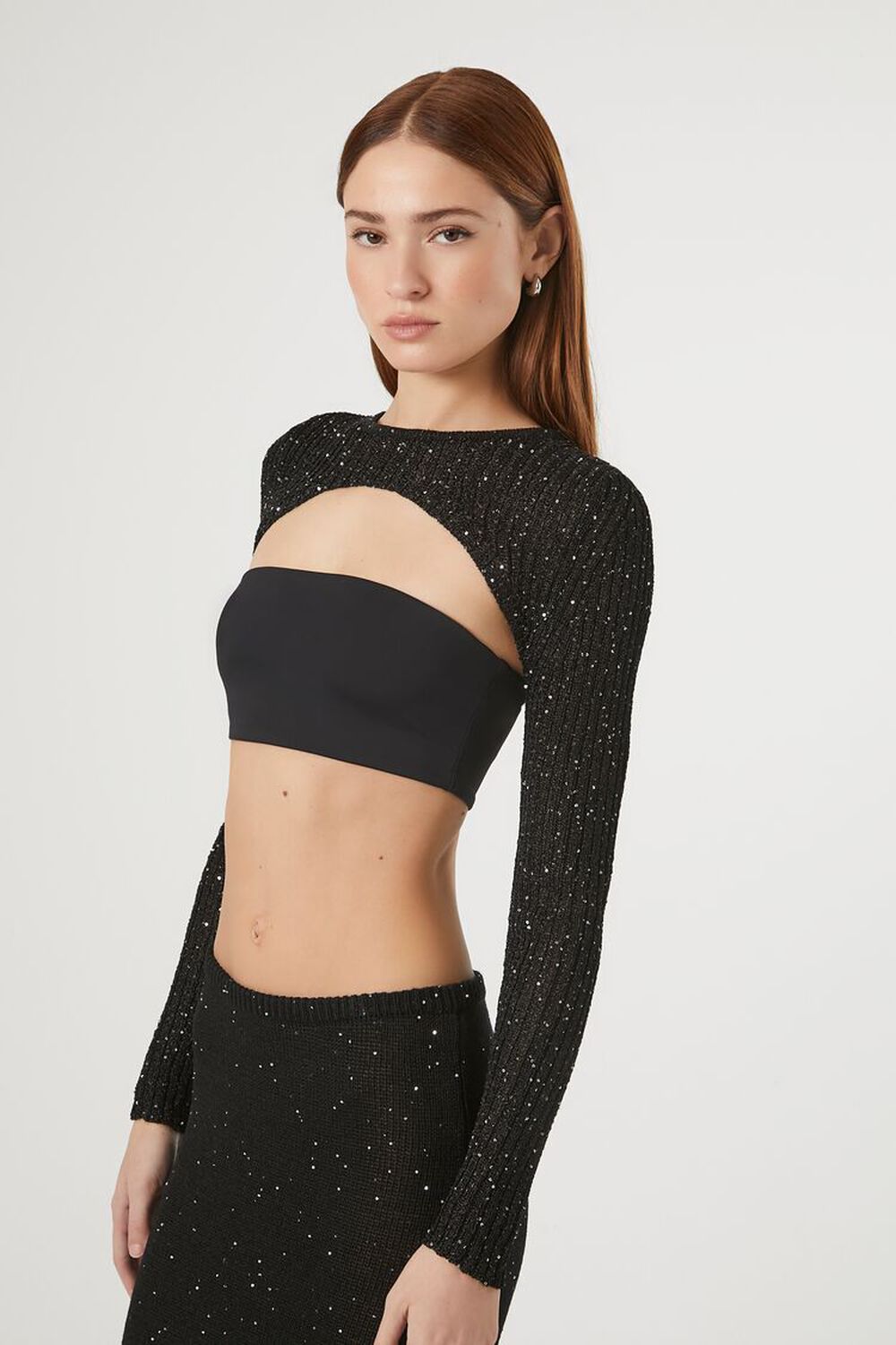 Sequin Shrug Sweater